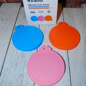 🔴 3/$20 Silicone pet can food covers multi size